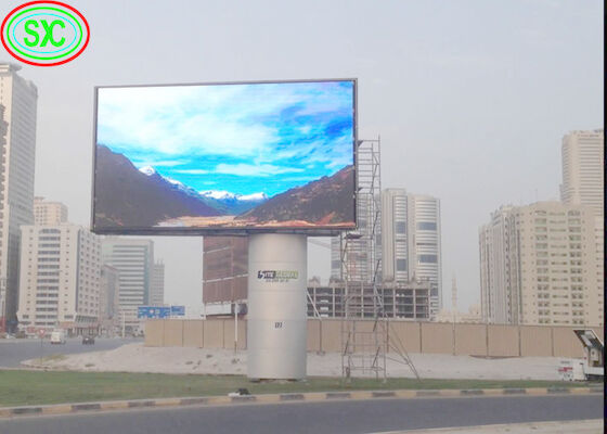 P6 P8 P10 옥외 광고 방수 960x960mm 캐비닛 고정 LED 보드 LED 상업 광고 디스플레이 화면