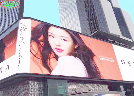 외관 건물 거리 게시판 장착 비디오 벽 P10 대형 LED 광고 디스플레이 화면