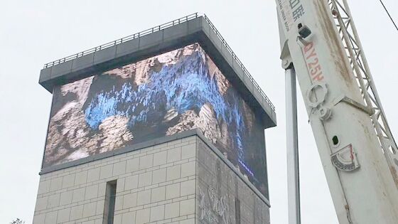 외부 방수 IP65 풀 컬러 P10 LED 디스플레이 비디오 벽 CE Rohs 승인