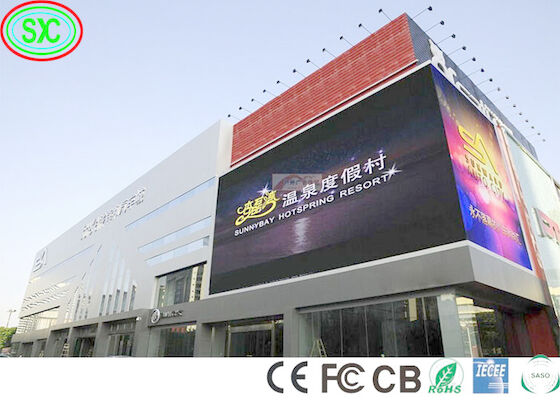 풀 컬러 6000cd/M2 10mm 픽셀 광고 LED 패널 SMD3535 LED 스크린 야외 광고