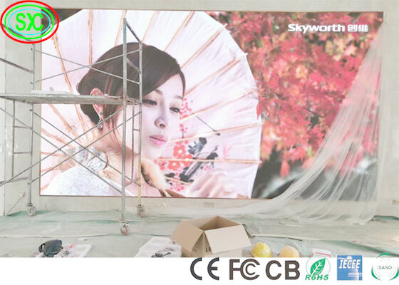 RS485 P2 P3 P4 SMD2121 광고 LED 비디오 벽 IECEE 풀 컬러 LED 디스플레이 화면 LED 비디오 벽