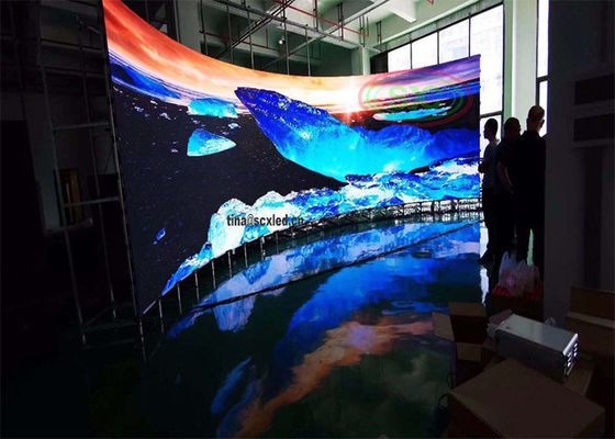 P3.91mm 실내 하이 픽셀 풀 컬러 LED 디스플레이 패널 500x500mm IP65 방수