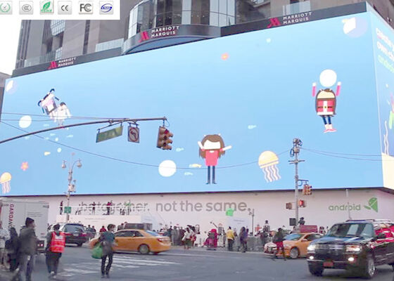 전체 컬러 LED 광고 빌보드 P10 외관 LED 디스플레이 쇼핑몰 고정 설치