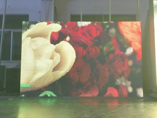 임대 LED 디스플레이 실내 P3.91 앞 서비스 500X500MM 국무  비디오 벽판지 풀 컬러 넓은 시야 각