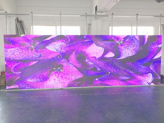 만곡과 무대 LED 화면  임대 P3.91 / P4.81  500 내각 컬러 LED 디스플레이 패널 높은 갱신 속도 3840 hz