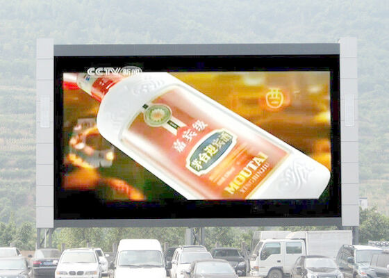 상위 P31.25 DIP 야외 전색 LED 광고 디스플레이 화면 1R1G1B 높은 밝기