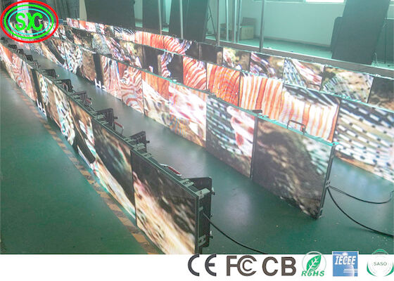 900cd/m2 SASO IECEE 스테이지 LED 스크린 P3.91 7056 점 스테이지 LED 비디오 벽 LED 스테이지 배경 스크린