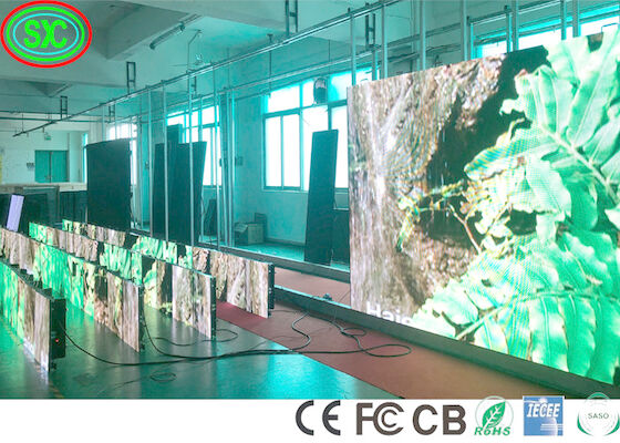 900cd/m2 SASO IECEE 스테이지 LED 스크린 P3.91 7056 점 스테이지 LED 비디오 벽 LED 스테이지 배경 스크린