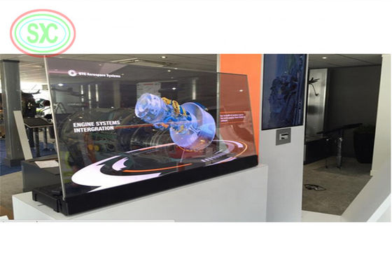 광대 관점 투명 풀 컬러 LED 그리드 스크린 3년 보증