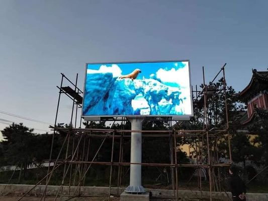 알루미늄 Frame,1920hz 새로 고침 rate,6500 시디와 광고 임대 LED 디스플레이 아웃두 P6  960X960 상자  빌보드