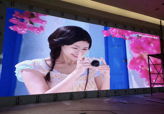 SMD 실내 전색 LED 디스플레이 대여 고해상도 P3 LED 비디오 벽 화면