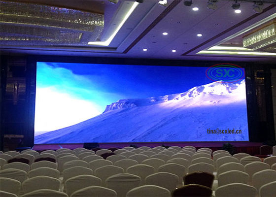 SMD 실내 전색 LED 디스플레이 대여 고해상도 P3 LED 비디오 벽 화면