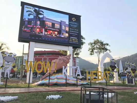 단일 기둥 풀 컬러 LED 디스플레이 P10 LED 렌터 스크린 빌보드 3 년 보증
