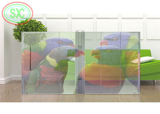 1R1G1B 투명 LED 드레퍼리 디스플레이 IP43 62500 점/평방미터 3년 보증