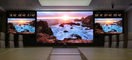 실내 풀 컬러 P2 HD 임대 LED 디스플레이 화면 넓은 관점 무대 비디오 벽