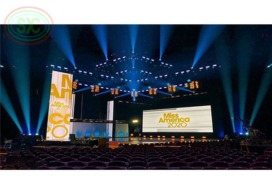 야외 P3.91 LED 스크린 판타라 500x1000mm LED 비디오 벽 야외 LED 디스플레이
