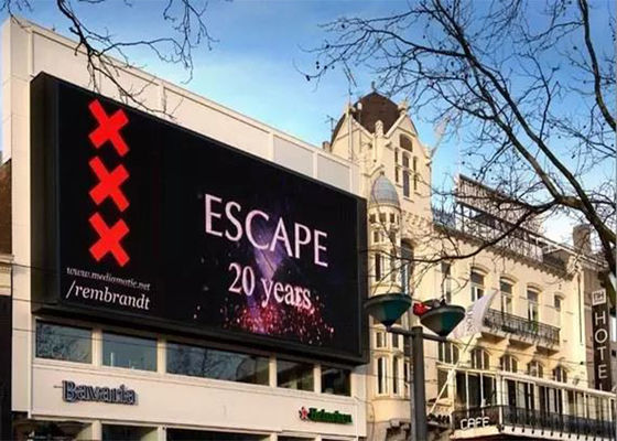 듀얼 사이드 P6 LED 디스플레이 6mm 픽셀 IP65 방수