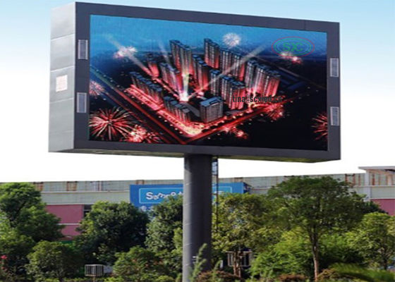 12피트 × 24피트 야외 LED 표지판 P6 대형 광고 LED 광고판 풀 컬러 렌터