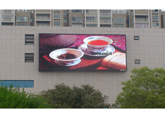 고 밝기 P10 야외 전색 LED 광고판 3년 보증