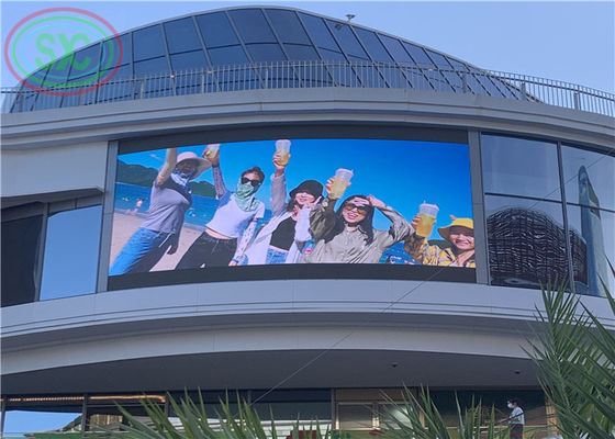 비동기식 소프트웨어 시스템으로 원격 제어 야외 P10 led 벽 마운트 지원