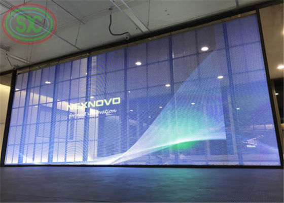좋은 가격 녹색 에너지 투명 LED 디스플레이 G3.91-7.82 커튼 쇼용 1000*500mm 온라인으로