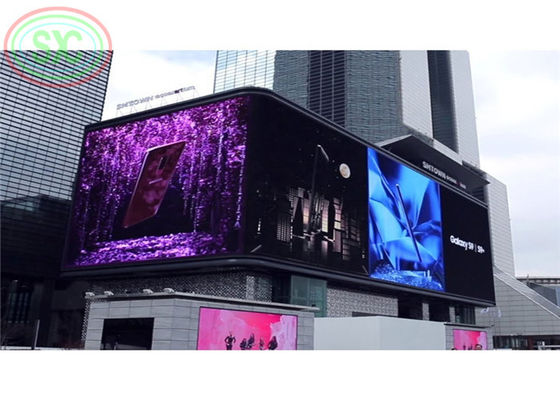 야외 거대한 LED 벽 3D 4k LED 화면 LED 표지판 야외 P10 LED 디스플레이 미디어 광고