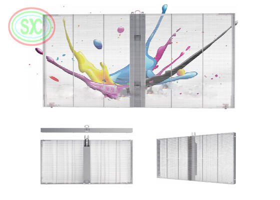 알루미늄 캐비닛 재료 투명한 LED 디스플레이 G7.82-7.82 성능