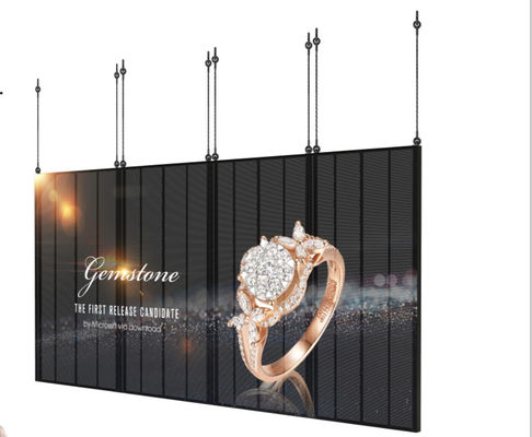 다재다능하고 맞춤형 투명 LED 디스플레이 G7.82-7.82, 6.2kg 캐비닛 무게