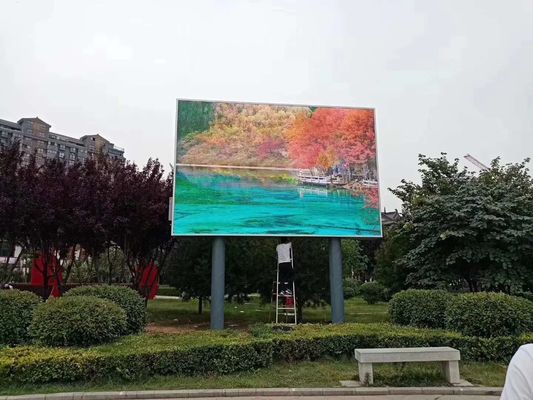 야외 P6 풀 컬러 높은 밝기 앞면 오픈 상업 광고 LED 디스플레이 화면 게시판
