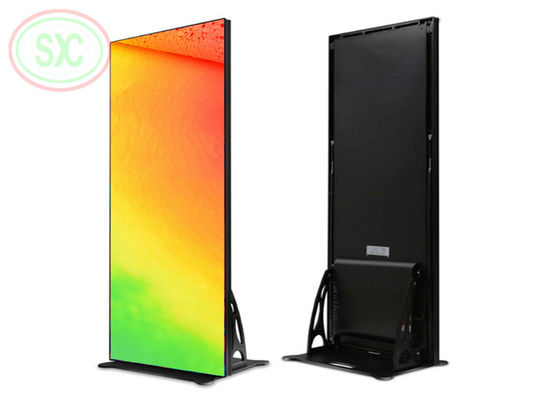 P1.86 슈퍼마켓, 호텔 및 레스토랑용 RGB 컬러 LED 바닥 서있는 포스터 디스플레이