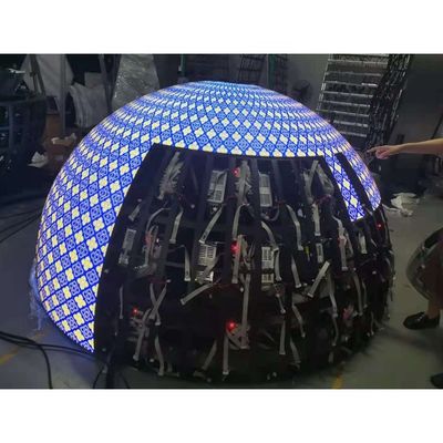360도 실린더 LED 디스플레이 외관 컬럼 곡선 화면 광고 게시판