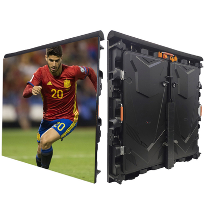 방수 LED 화면 320*160mm 7500cd/sqm 밝기 및 IP65 등급 HD 초 얇은 경기장 LED 다이 캐스팅 알루미늄