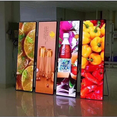 실내 포스터 디스플레이 및 전시회에 이상적인 표준 규격 640 x 2000mm 광고용 LED 스크린