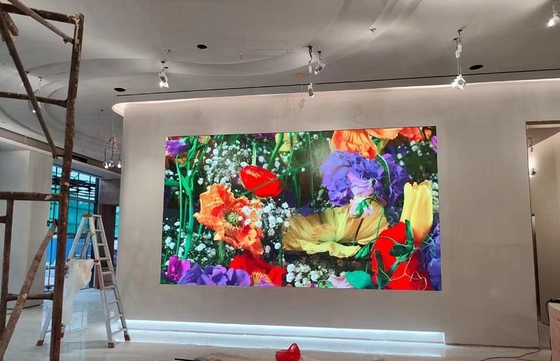 실내 전체 컬러 LED 디스플레이 화면 512x512mm 다이?? 알루미늄 캐비닛 비디오 벽 임대 광고 게시판