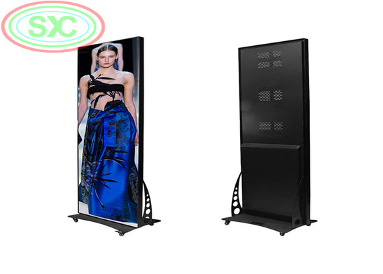 1/32 스캔 서있는 바닥 LED 디스플레이 실내 P2.5 포스터 LED 화면 640 * 1280mm