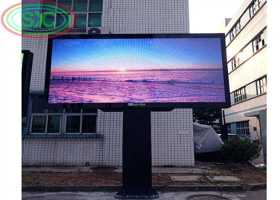 좋은 가격 고정 설치를 위한 단순한 철 스틸 상자와 방수 야외 P10 LED 빌보드 온라인으로