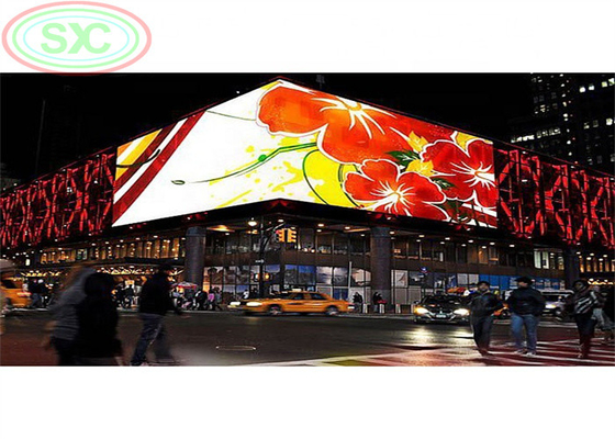 야외 거대한 LED 벽 3D 4k LED 화면 LED 표지판 야외 P10 LED 디스플레이 미디어 광고