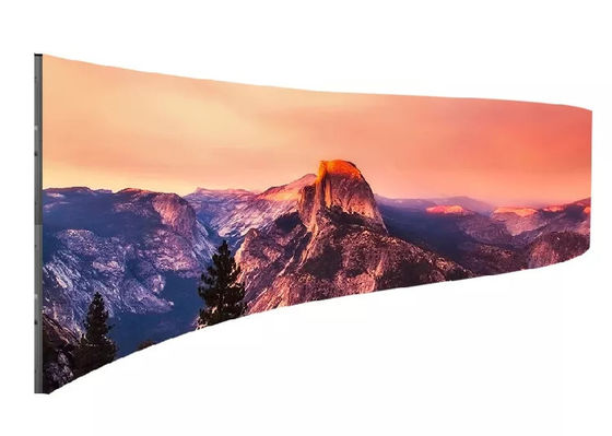 좋은 가격 1000*500mm은 곡률 스크린 풀 컬러 P3.91 실내 주도하는 스크린 스테이지 배경을 이끌었습니다 온라인으로