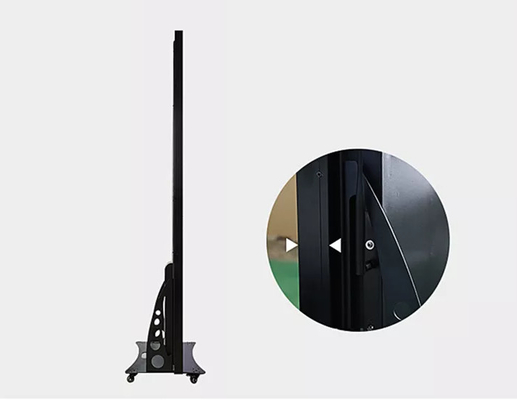 실내 P2.5 풀 컬러 미러 LED 디스플레이 무선 USB 4G 스마트 컨트롤 포스터