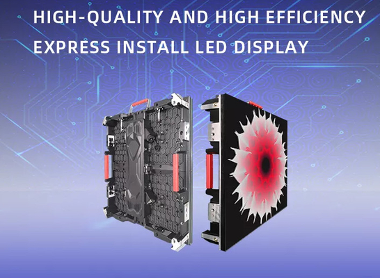 야외 HD P2.976 LED 스크린 렌터 캐비닛 다이 캐스팅 알루미늄 3840Hz 풀 컬러 LED 디스플레이
