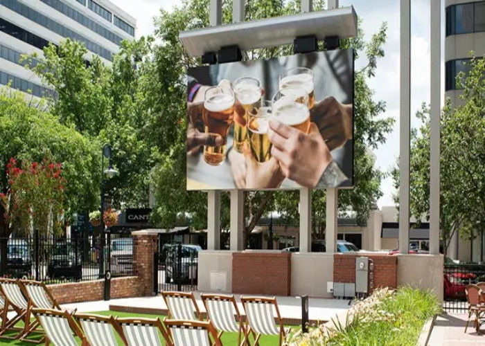 야외인 광고를 위한 500 밀리미터 Ｘ 1000 밀리미터 이음새가 없는 주도하는 비디오 월 P5.95 LED 디스플레이 화면