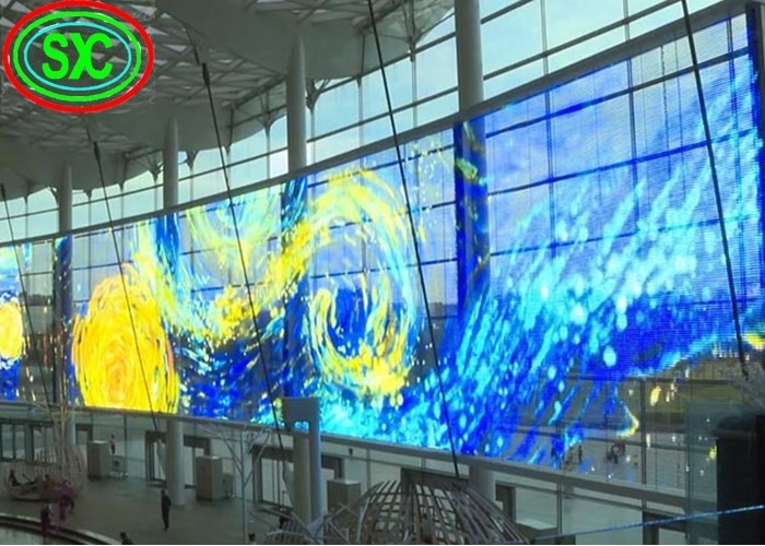 높은 안정성 실내 전색 투명한 LED 화면 SMD1921 500mm X1000mm