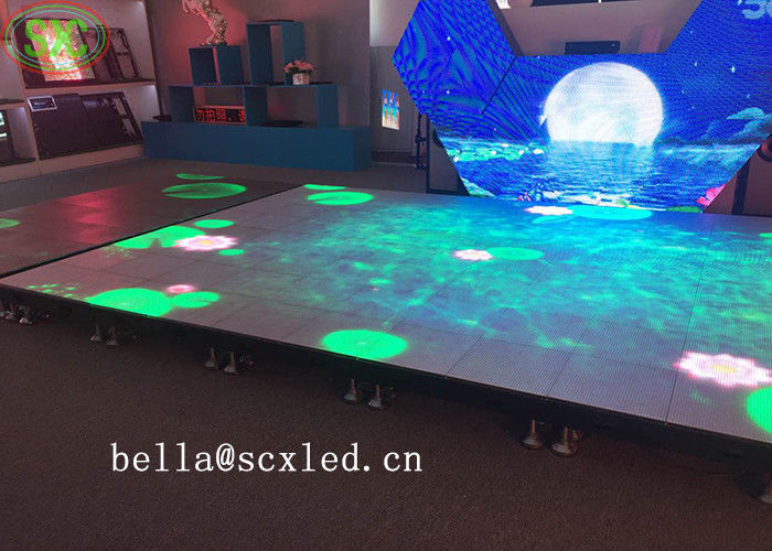실내 SMD3535 사운드 액티브 DJ LED 디스코 댄스 플로어 따뜻한 흰색 빔 패널