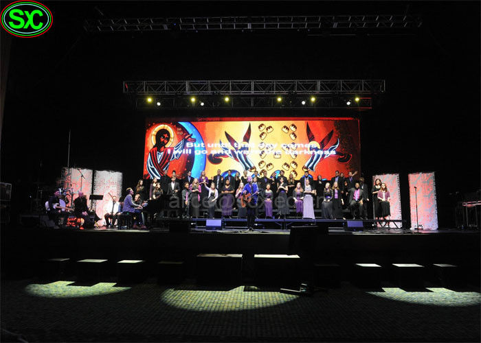 실내 단계 배경 지도한 전시/3.91mm 화소는 풀 컬러 전시를 지도했습니다