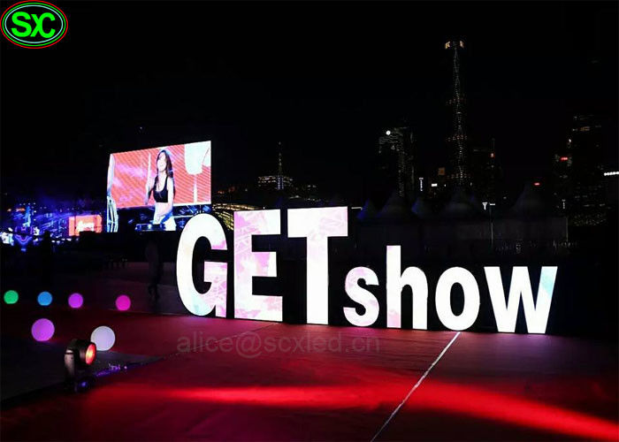 최고 얇은 P3mm 임대 가동 가능한 단계에 의하여 지도된 스크린 Kinglight는 단계를 위한 스크린을 지도했습니다