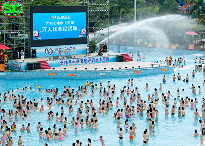 물풀 IP65 위의 IP65 방수되와 P10mm RGB 야외 LED 디스플레이