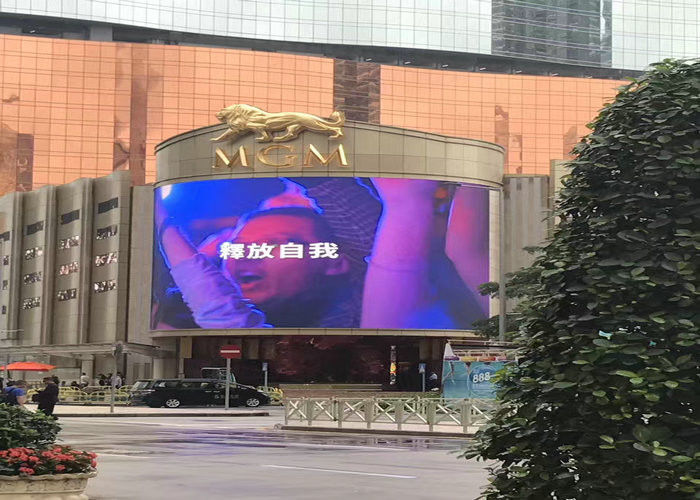 P6 야외 전색 LED 광고 화면, 27777/Sqm, 모듈 크기 192x192mm