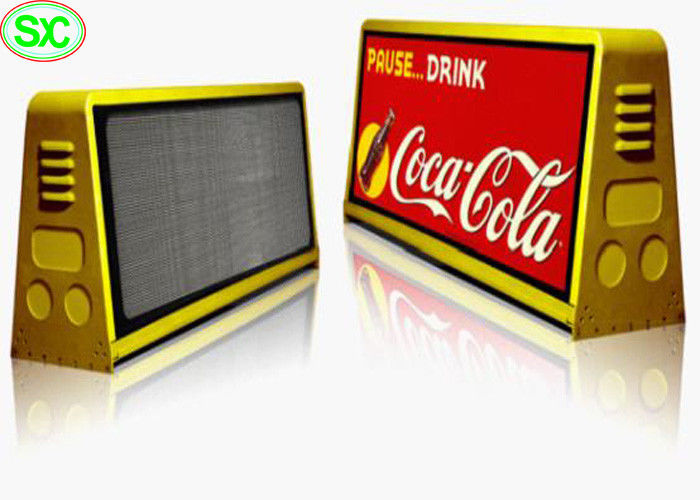 영상 P4 차 LED 정상 영상 표시 전시 택시 지붕 LED 표시 3G 와이파이