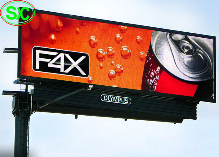 가득 찬 컬러 P10 전자적 옥외 광고 LED 디스플레이 화면고 휘도