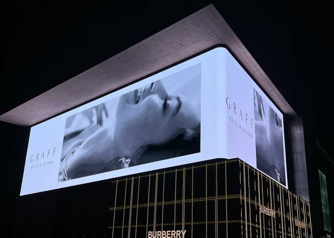 임대 설치 다이 캐스팅 알루미늄 야외 광고 LED 디스플레이 P31.25 높은 밝기